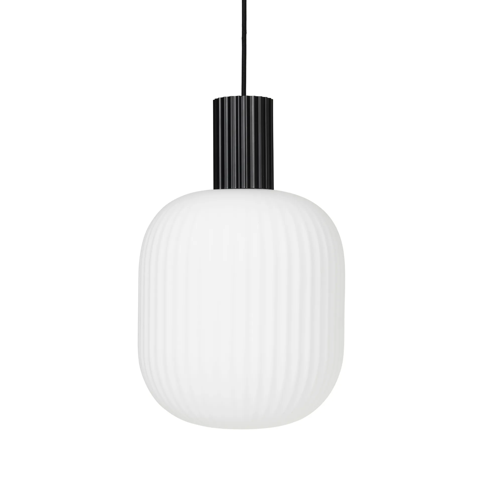 Lolly pendant lamp, black and white-Ø27 cm Broste Copenhagen