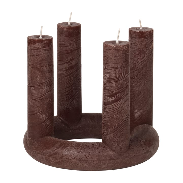 Lucia advent candle - Madder brown - Broste Copenhagen