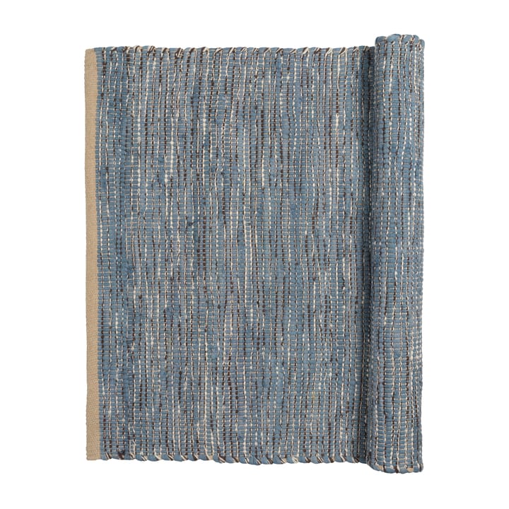 Magda cotton rug  60x90 cm - flint stone blue - Broste Copenhagen