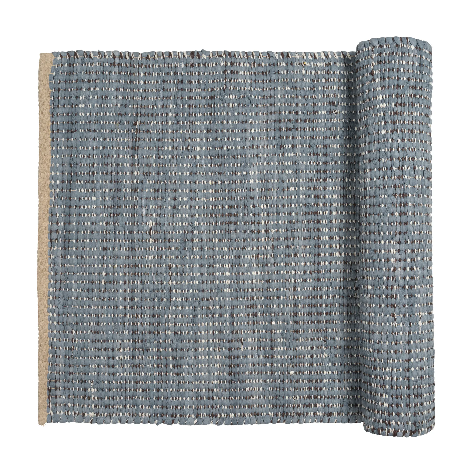 Magda cotton rug 70x140 cm, Flint stone blue Broste Copenhagen