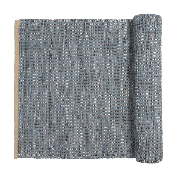Magda cotton rug  70x140 cm - flint stone blue - Broste Copenhagen