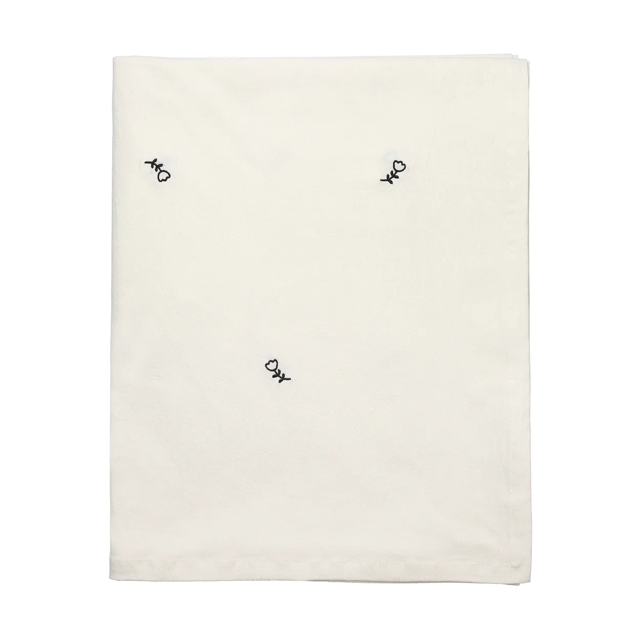 Broste Copenhagen Mai tablecloth 160x300 cm, black-off white