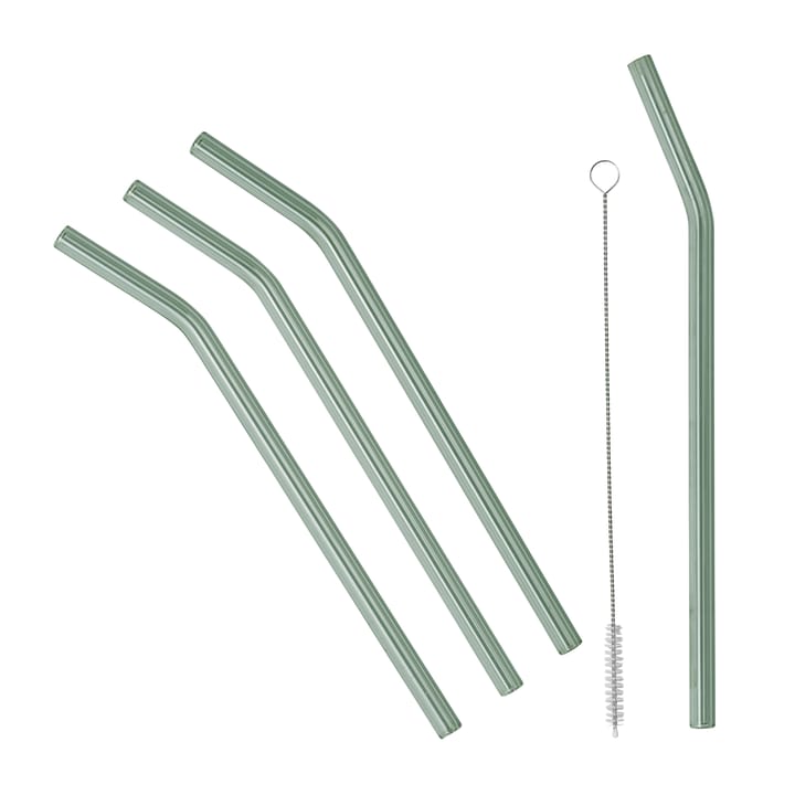 Malle straw 4-pack - smoke - Broste Copenhagen