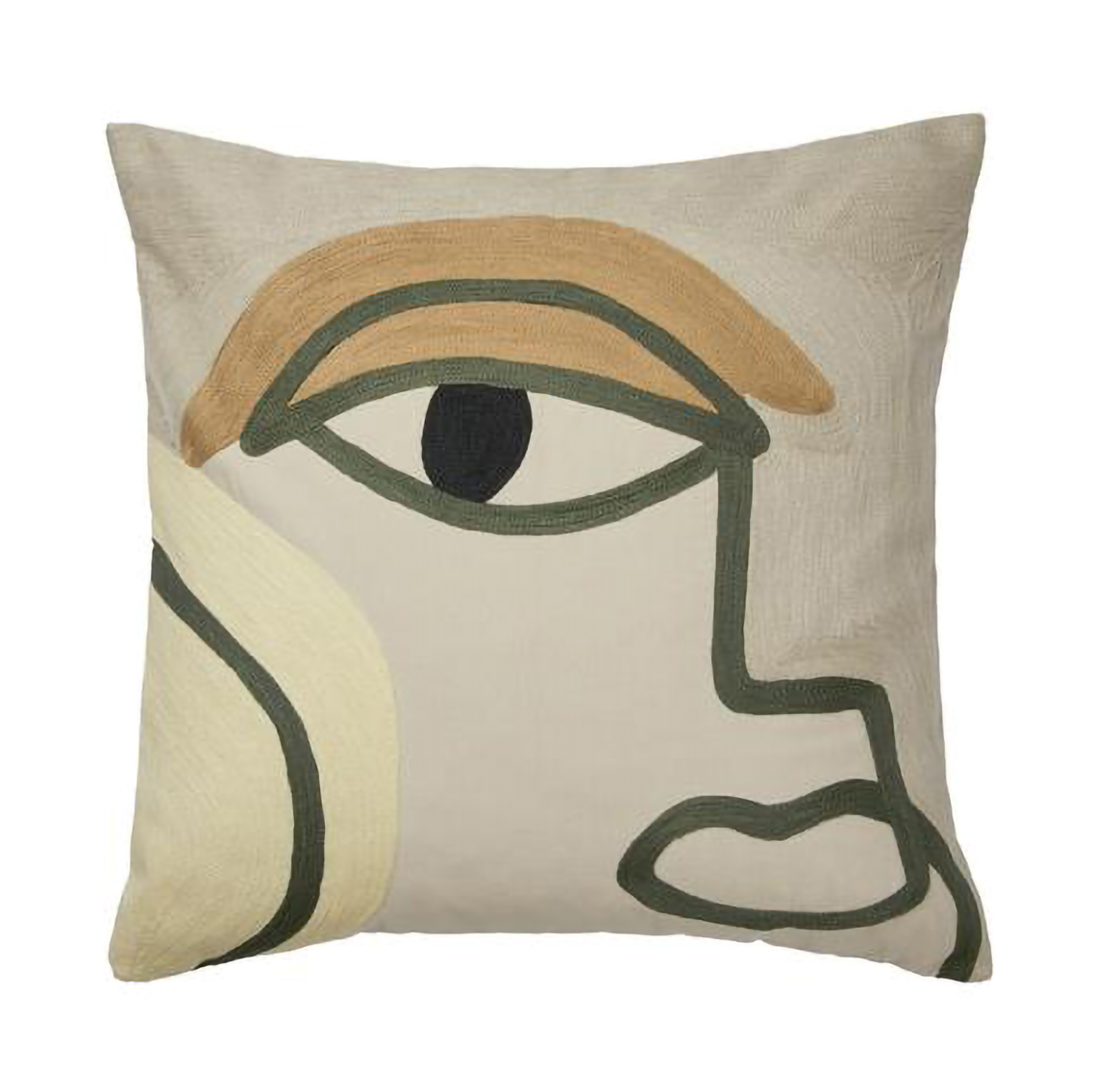 Broste Copenhagen Manon cushion cover 50x50 cm Beige