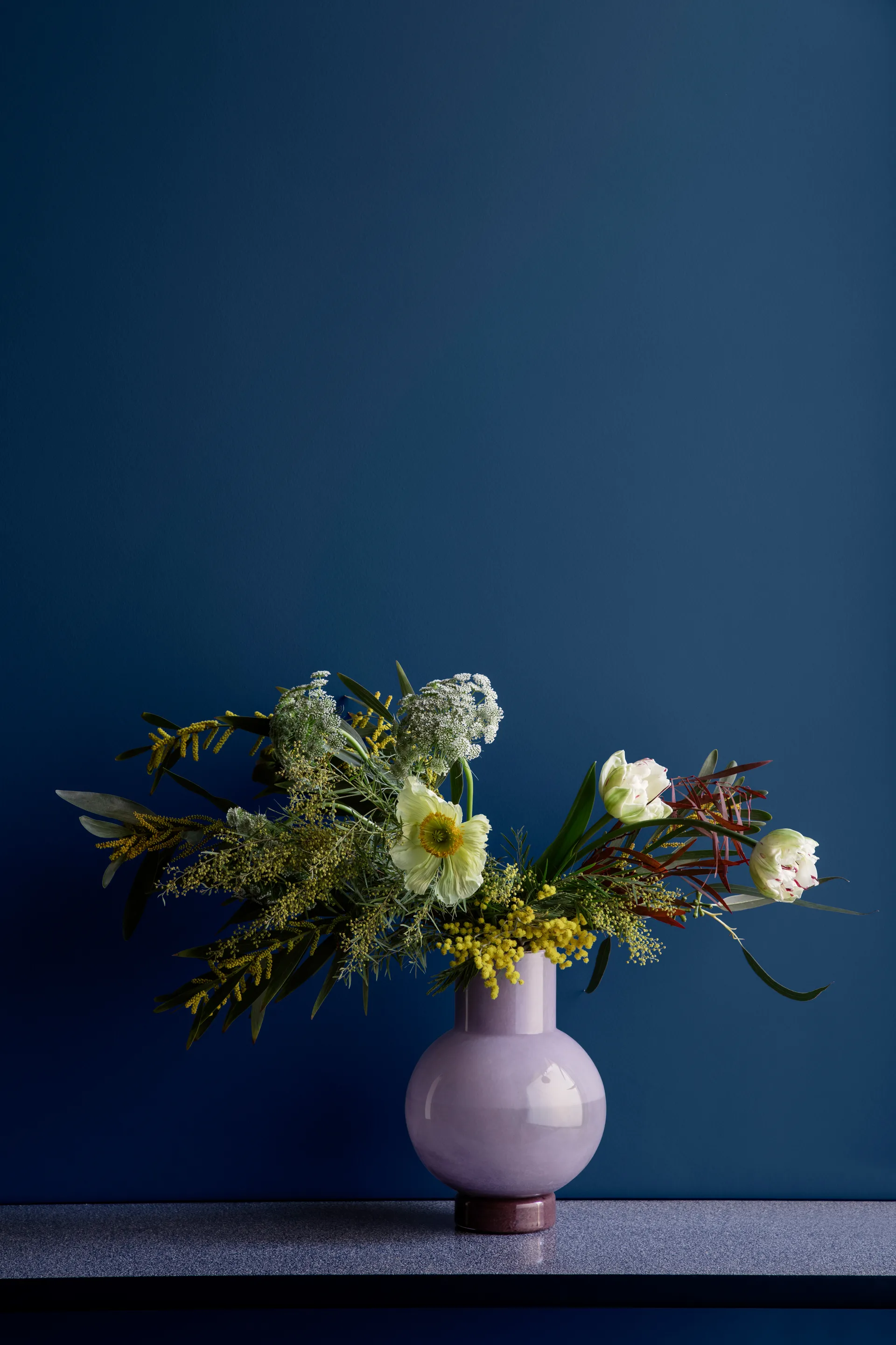 Mari vase 27 cm, Orchid hush-puce aubergine Broste Copenhagen