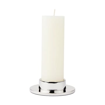 Maro candle holder for pillar candles - Silver finish, 4 cm - Broste Copenhagen