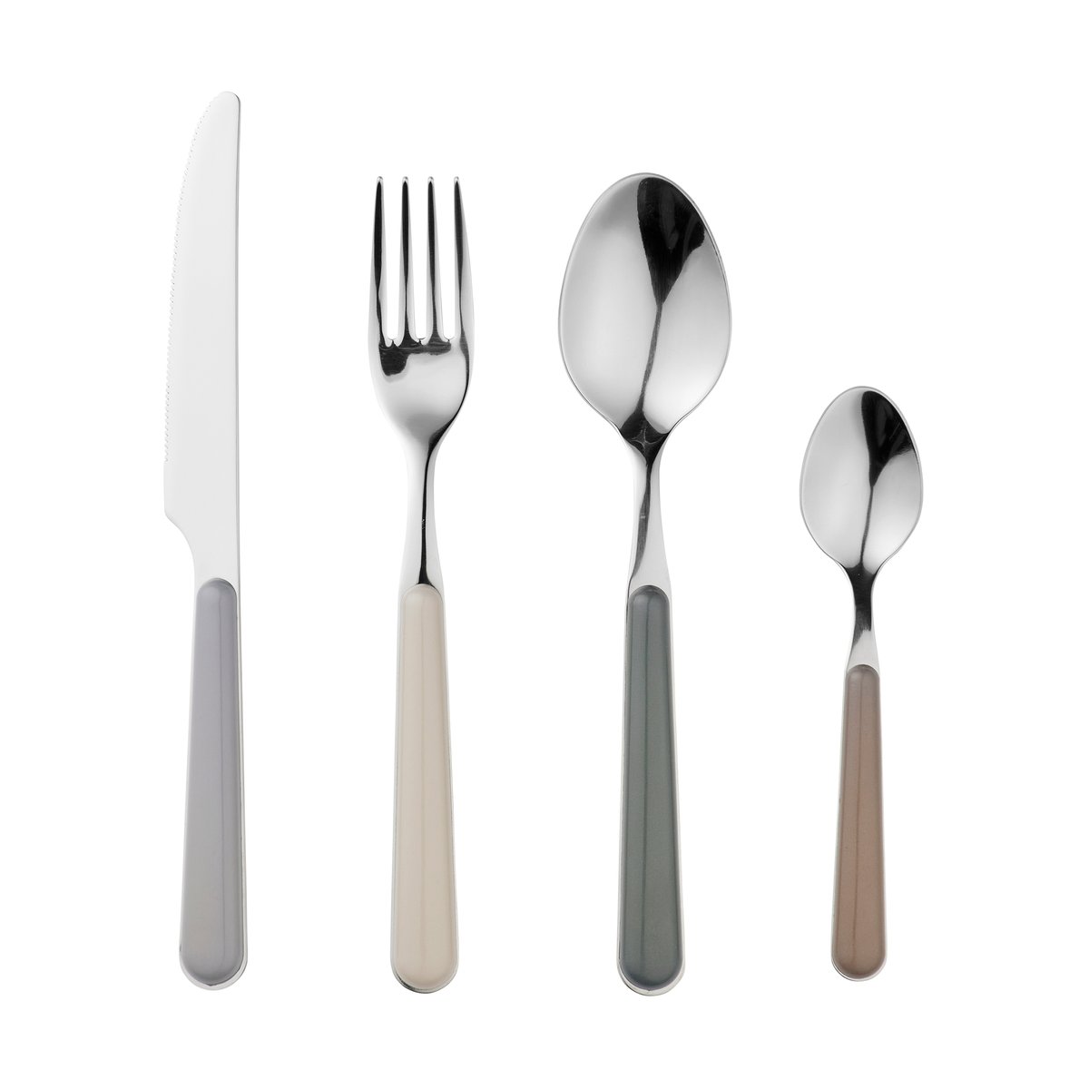 Broste Copenhagen Marstal cutlery set 8 pieces Grey tones