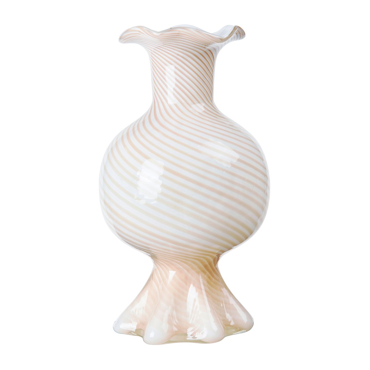 Broste Copenhagen Mella vase 30 cm Taupe sand-off white
