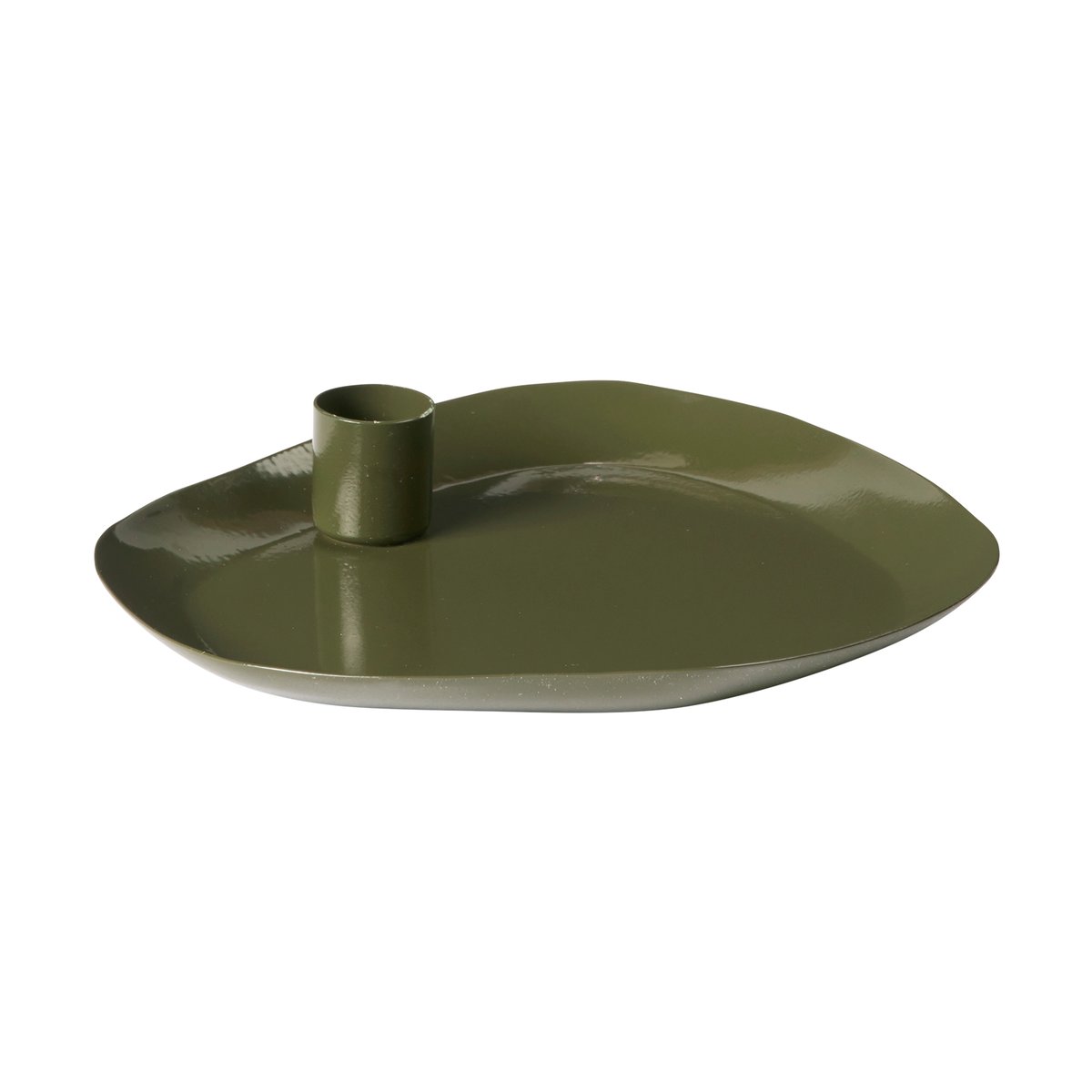 Broste Copenhagen Mie candle holder medium Grape leaf green