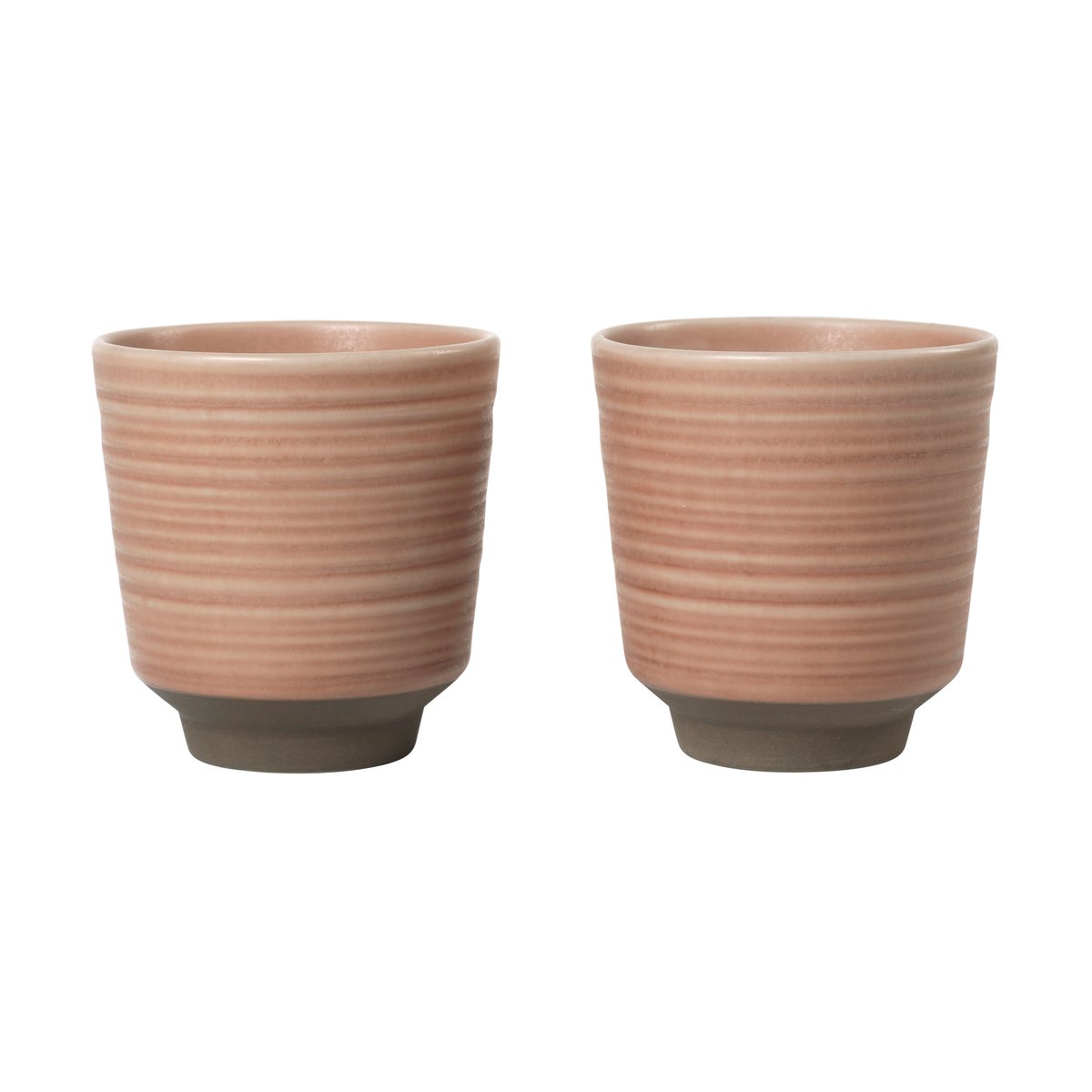 Broste Copenhagen Miko mug 15 cl 2-pack Dusty pink | Scandinavian Design | Coffee cups | Pink