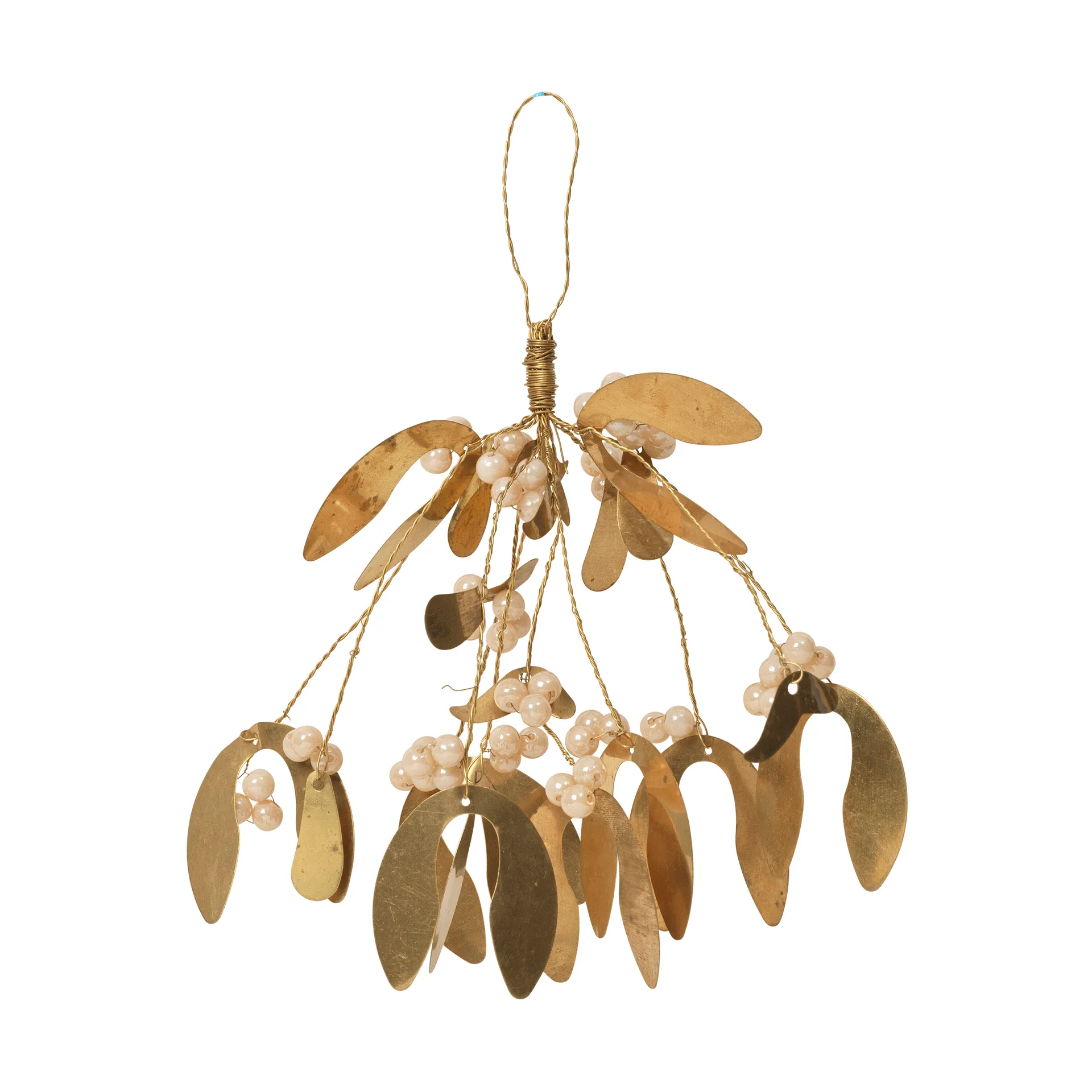 Mistletoe Christmas tree hanging ornament, Ivory Broste Copenhagen