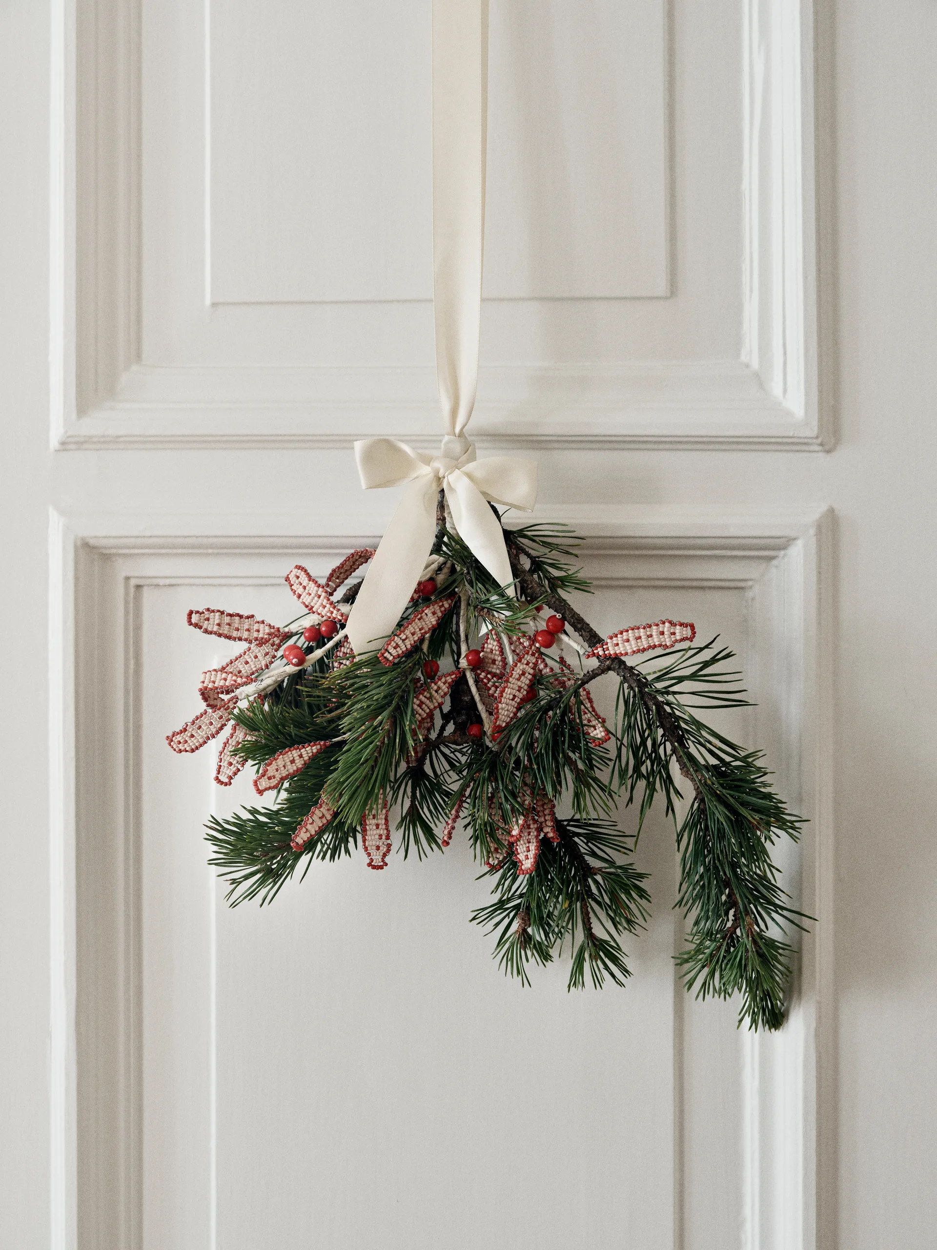 Mistletoe hanging decorations 17x18 cm, Pumpkin orange Broste Copenhagen