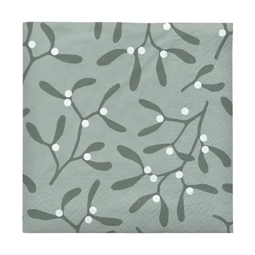 Mistletoe paper napkin 33x33 cm 20-pack - White - Broste Copenhagen