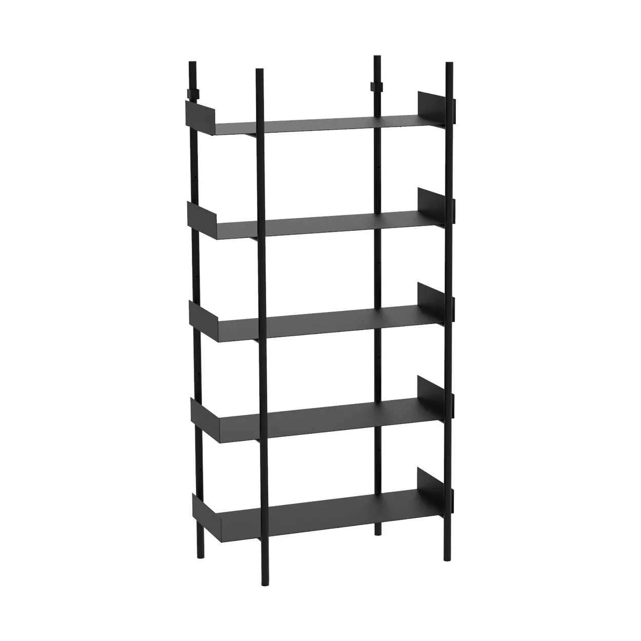 Broste Copenhagen Nobuko bookcase 5 shelves Black | Scandinavian Design | Shelves & shelving systems | Black