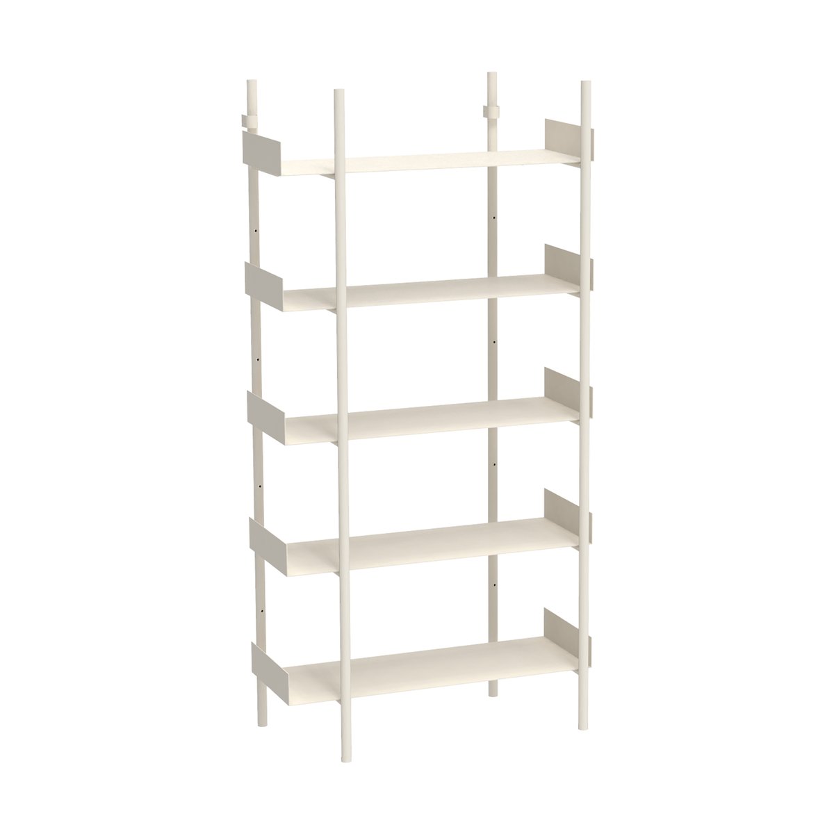 Broste Copenhagen Nobuko bookcase 5 shelves White | Scandinavian Design | Shelves & shelving systems | White