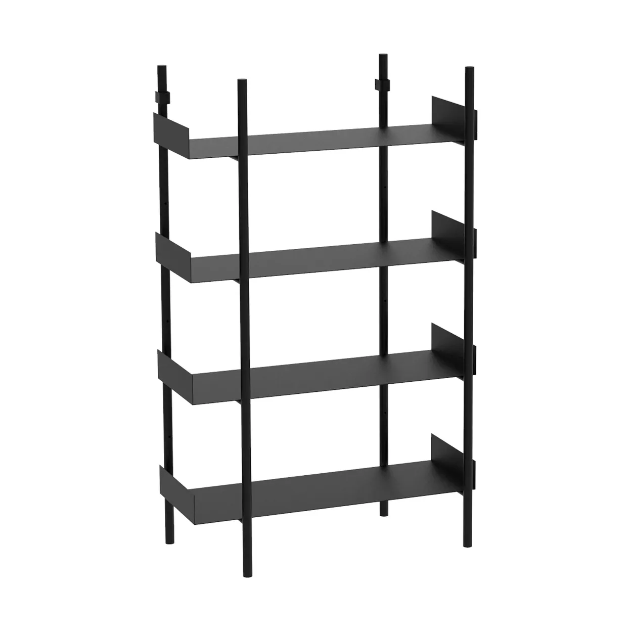Broste Copenhagen Nobuko bookshelf 4 shelves Black | Scandinavian Design | Shelves & shelving systems | Black