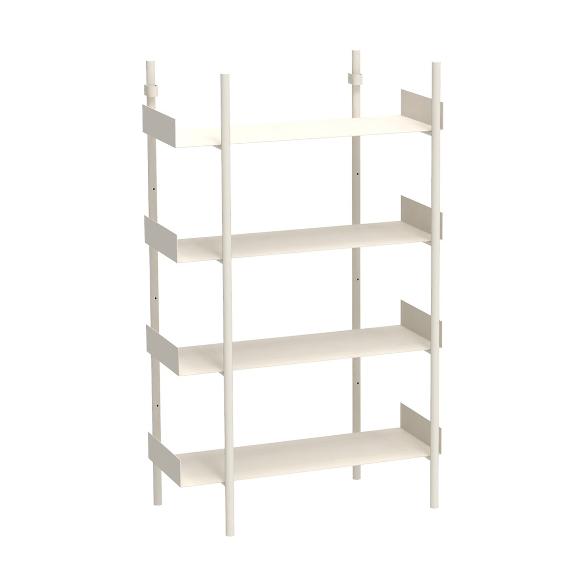 Broste Copenhagen Nobuko bookshelf 4 shelves White | Scandinavian Design | Shelves & shelving systems | White