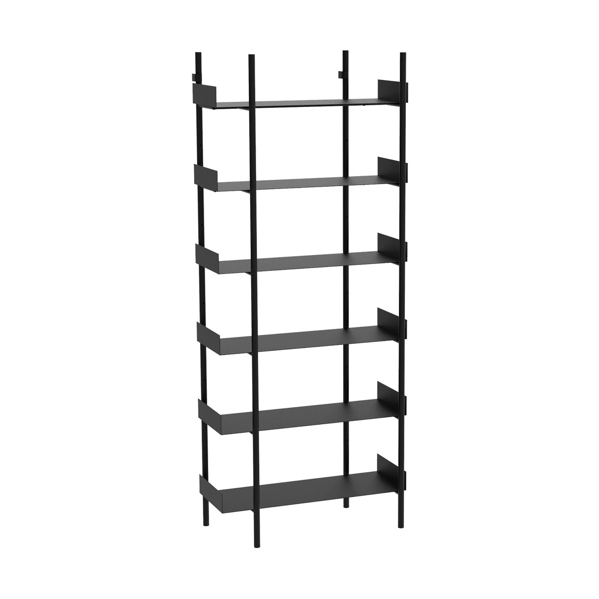 Broste Copenhagen Nobuko bookshelf 6 shelves Black | Scandinavian Design | Shelves & shelving systems | Black