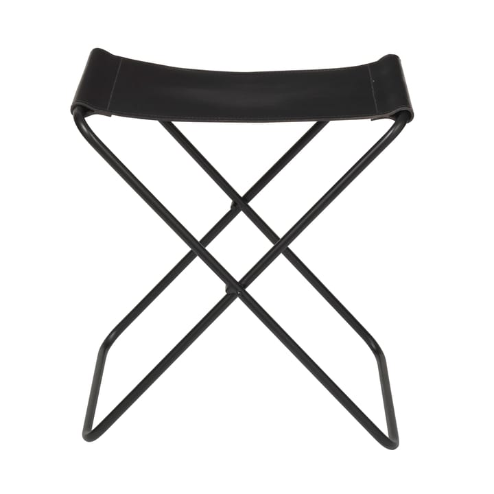 Nola stool leather - black, 45 cm - Broste Copenhagen