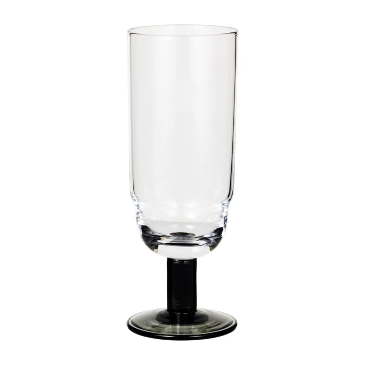 Nordic Bistro champagne glass 20 cl - Clear-smoke stem - Broste Copenhagen