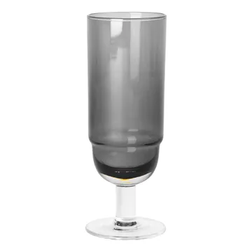 Nordic Bistro champagne glass 20 cl - smoke-clear - Broste Copenhagen