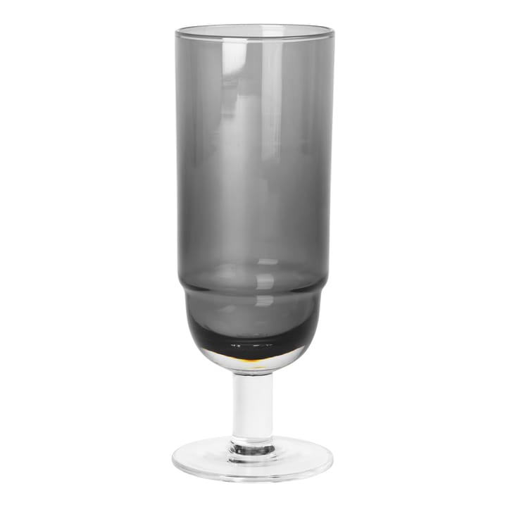 Nordic Bistro champagne glass 20 cl - smoke-clear - Broste Copenhagen