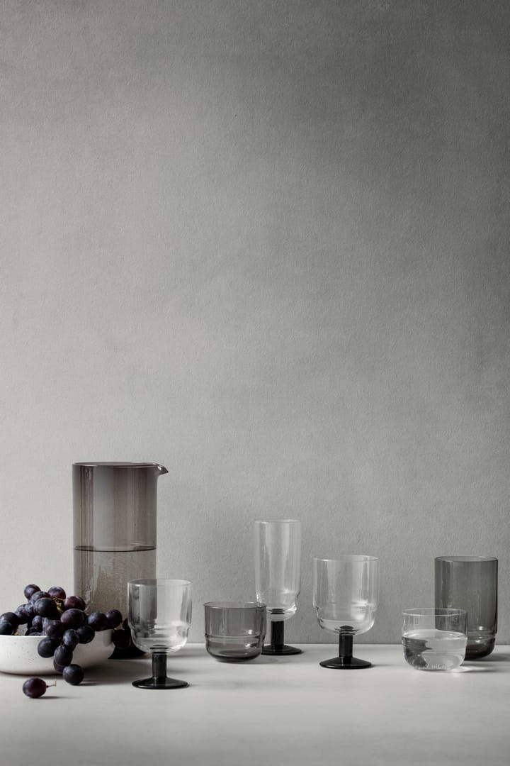 Nordic Bistro white wine glass 20 cl - Clear-smoke stem - Broste Copenhagen