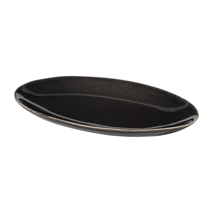 Nordic Coal oval saucer - 13.6x22 cm - Broste Copenhagen
