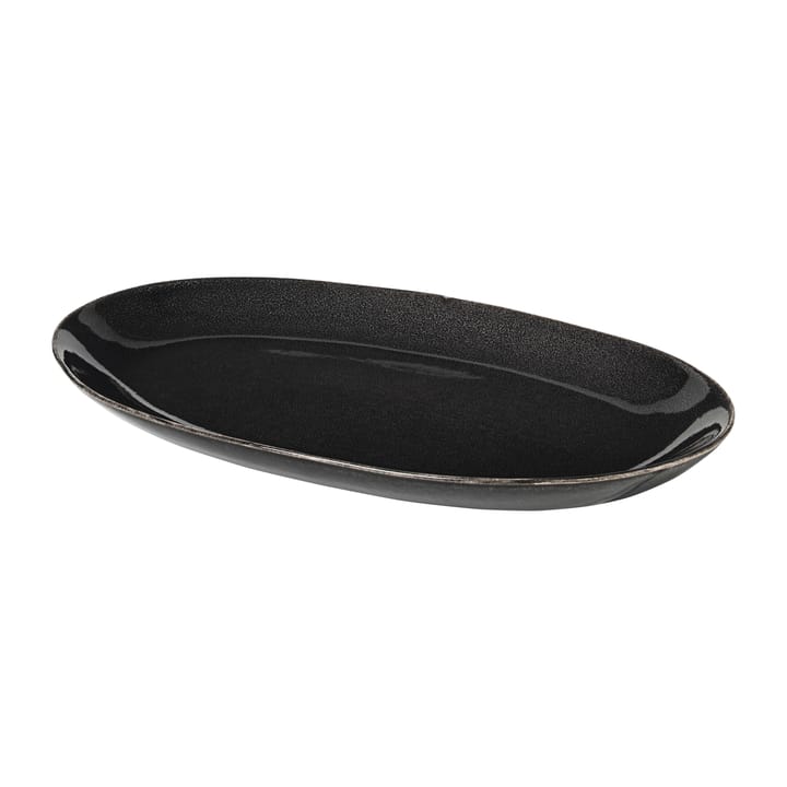 Nordic Coal oval saucer - 17x30 cm - Broste Copenhagen