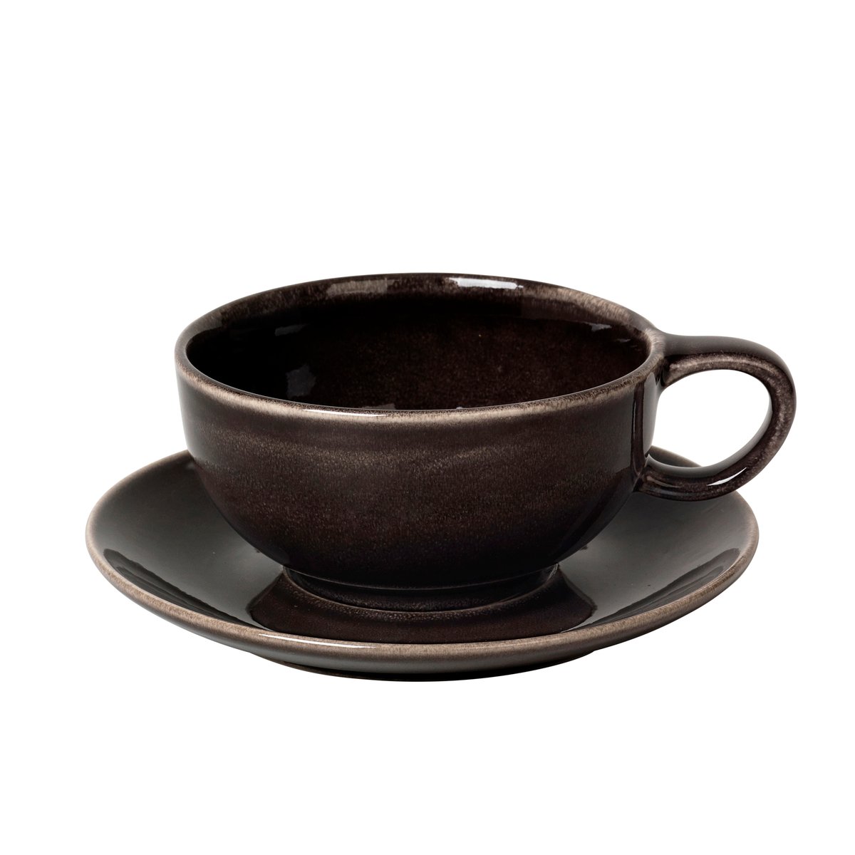 Broste Copenhagen Nordic Coal tea cup and saucer 5.8 cm