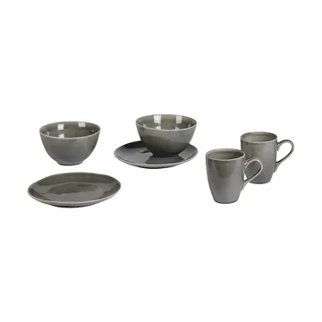 Nordic Rain breakfast set for two - 6 pieces - Broste Copenhagen