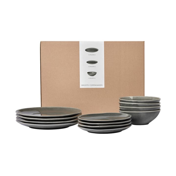 Nordic Rain dinner set, 12 pieces Broste Copenhagen