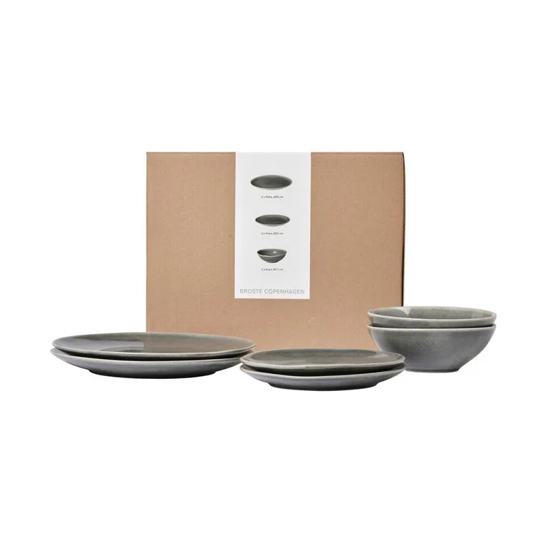 Nordic Rain dinner set for two, 6-piece Broste Copenhagen