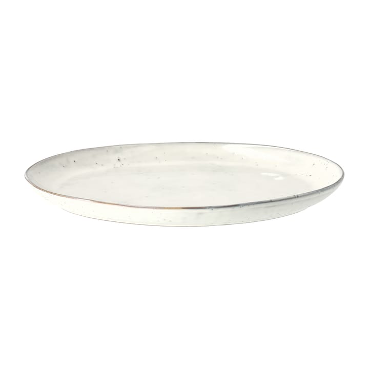 Nordic Sand oval serving platter - 26.5x35.5 cm - Broste Copenhagen