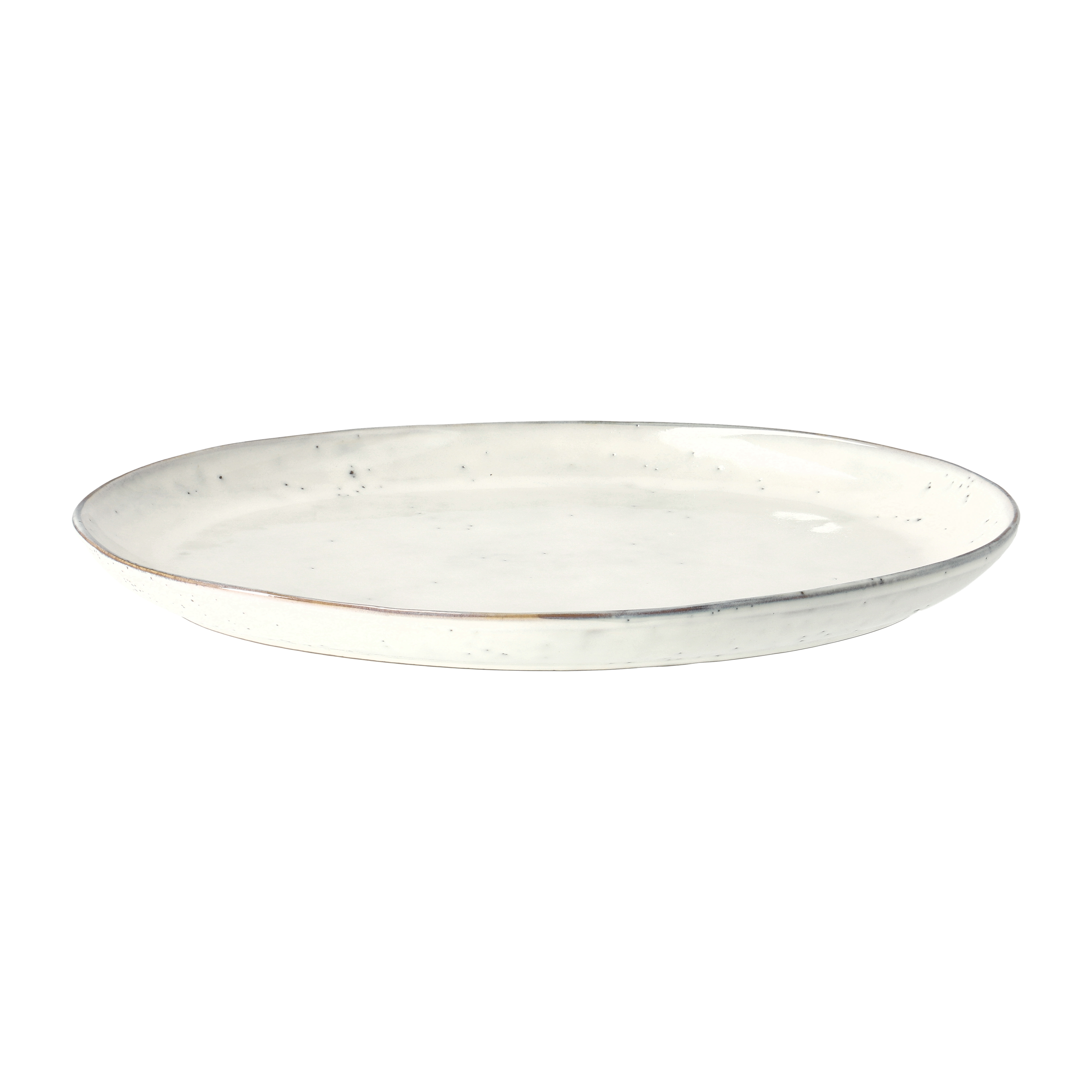 Nordic Sand oval serving platter - 26.5x35.5 cm