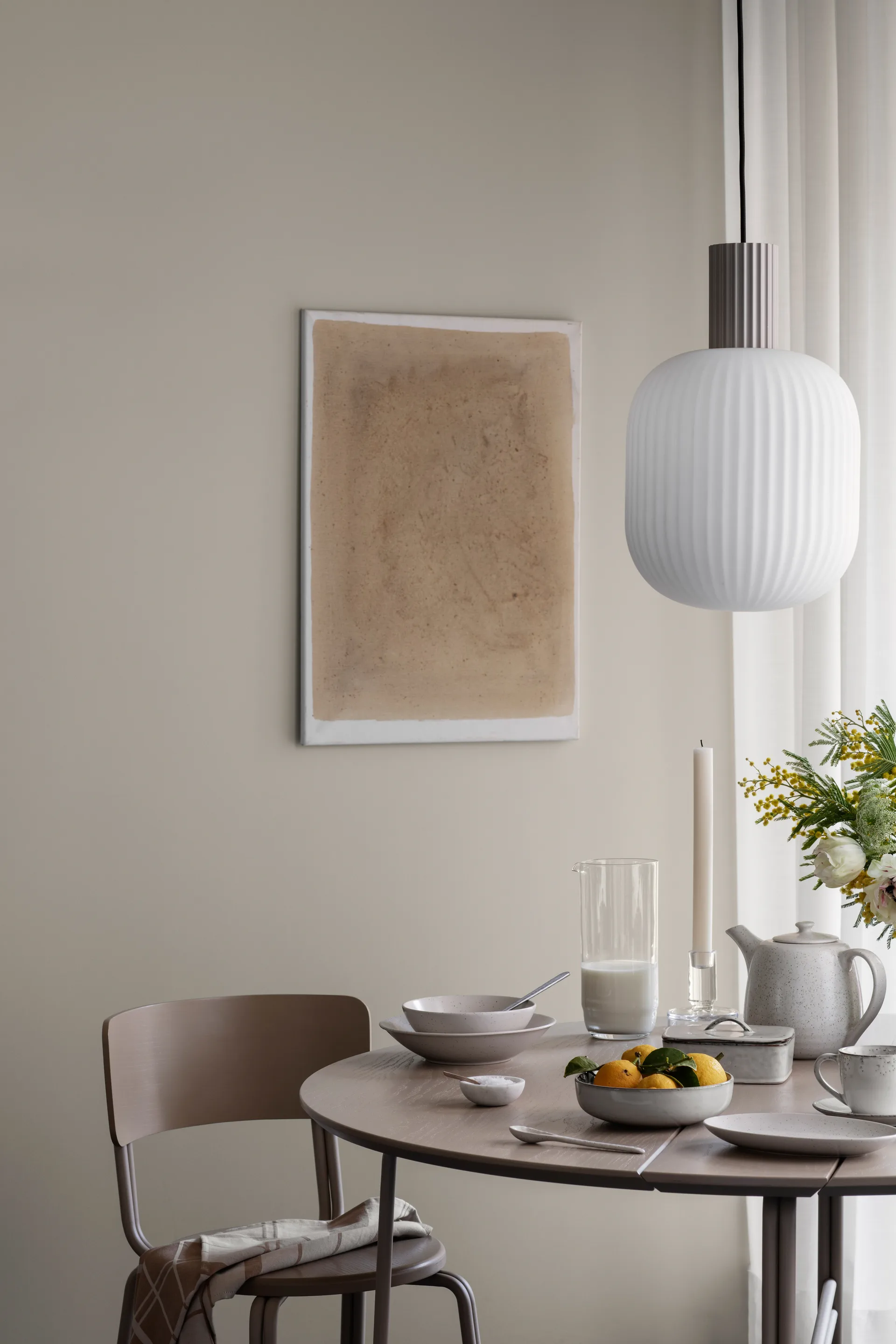 Nordic Sand pasta plate Ø22,5 cm 8-pack Broste Copenhagen