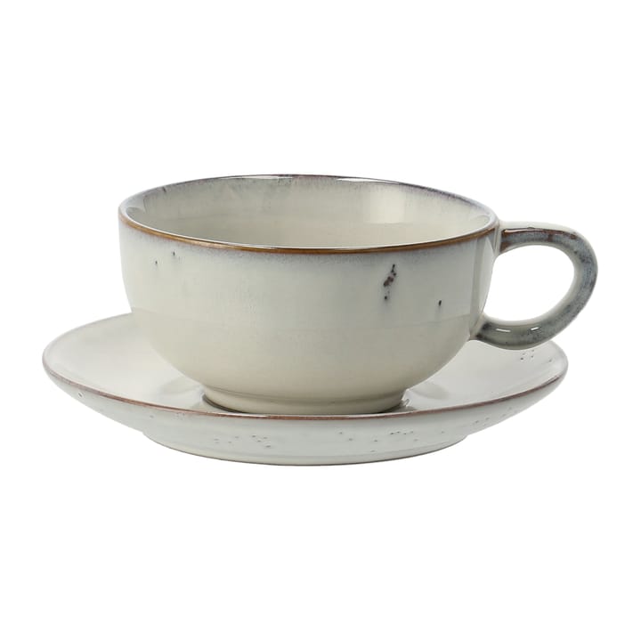 Nordic Sand tea cup and saucer - 5.8 cm - Broste Copenhagen