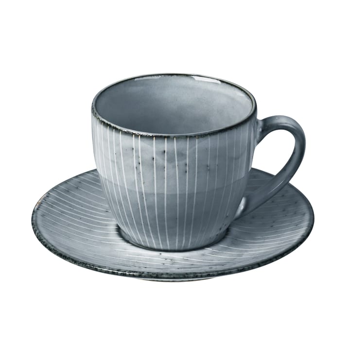 Nordic Sea cup with saucer - 8.8 cm - Broste Copenhagen