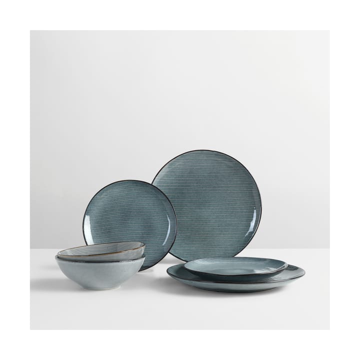 Nordic Sea dinner set for two - 6 pieces - Broste Copenhagen