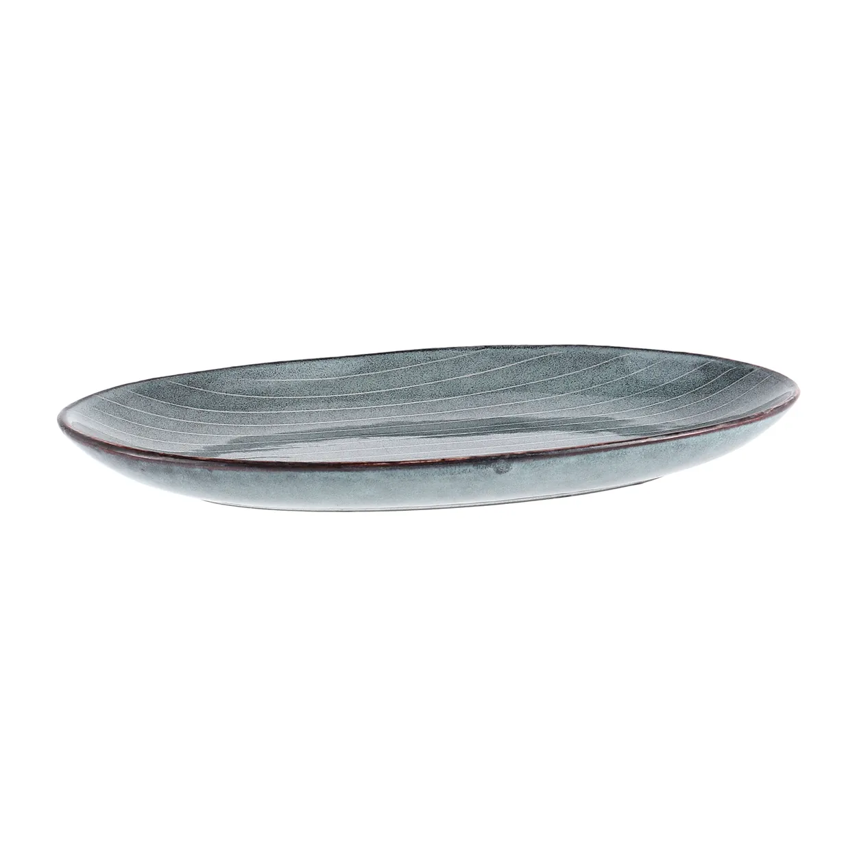 Broste Copenhagen Nordic sea oval serving platter 13.6x22 cm