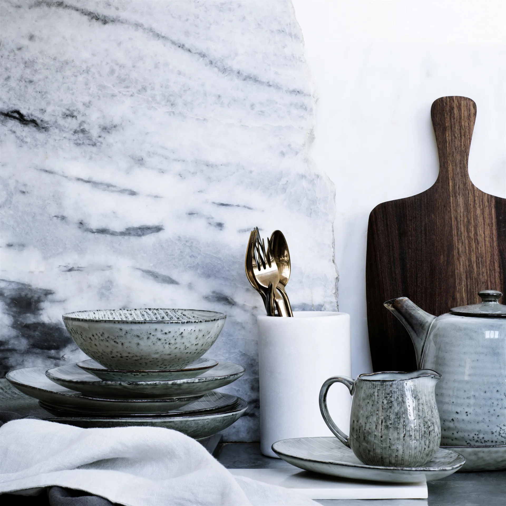 Nordic sea plate 4-pack Ø 20 cm,  Broste Copenhagen