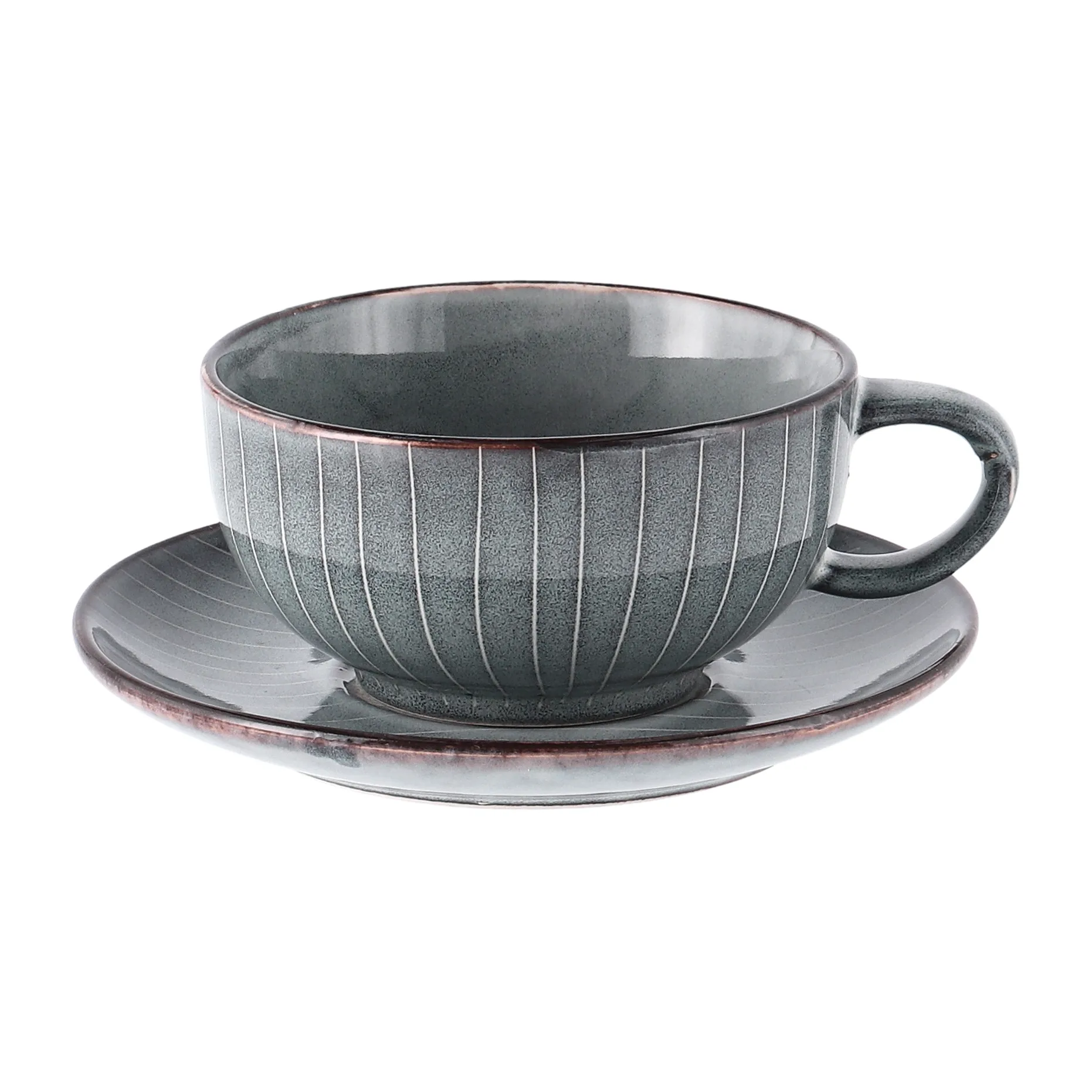 Nordic Sea tea cup and saucer from Broste Copenhagen - NordicNest.com