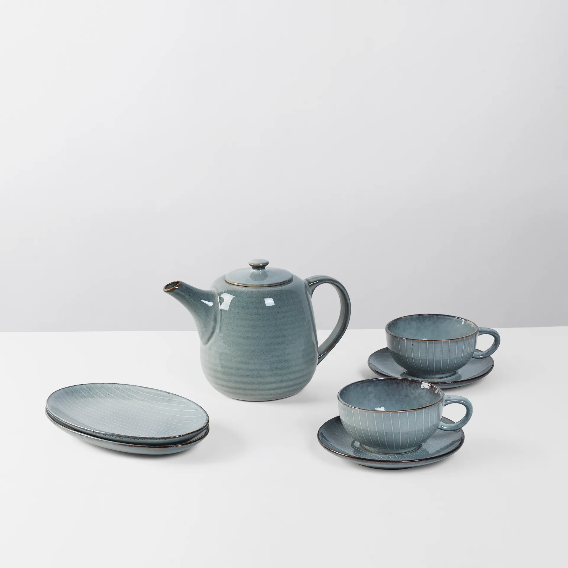 Nordic Sea tea service for two, 5 pieces Broste Copenhagen