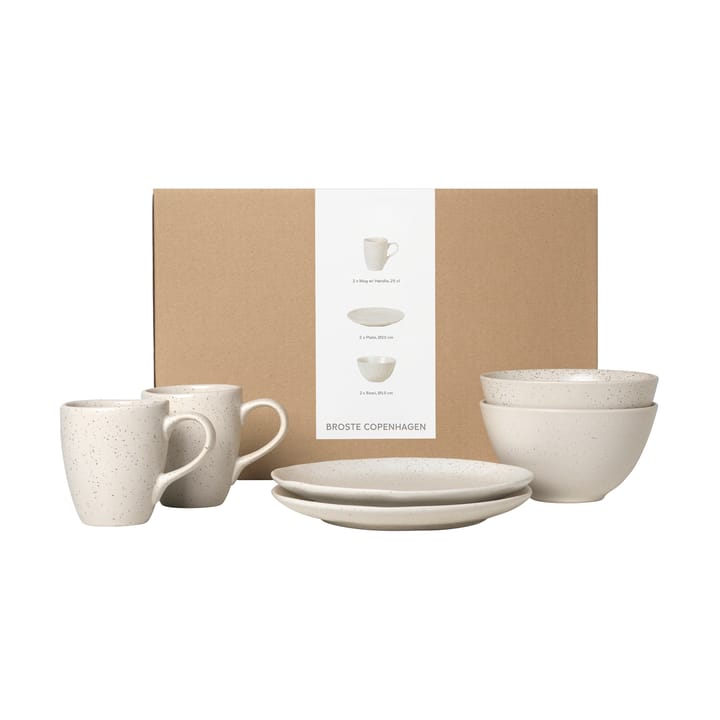 Nordic Vanilla breakfast set for two - 6 pieces - Broste Copenhagen