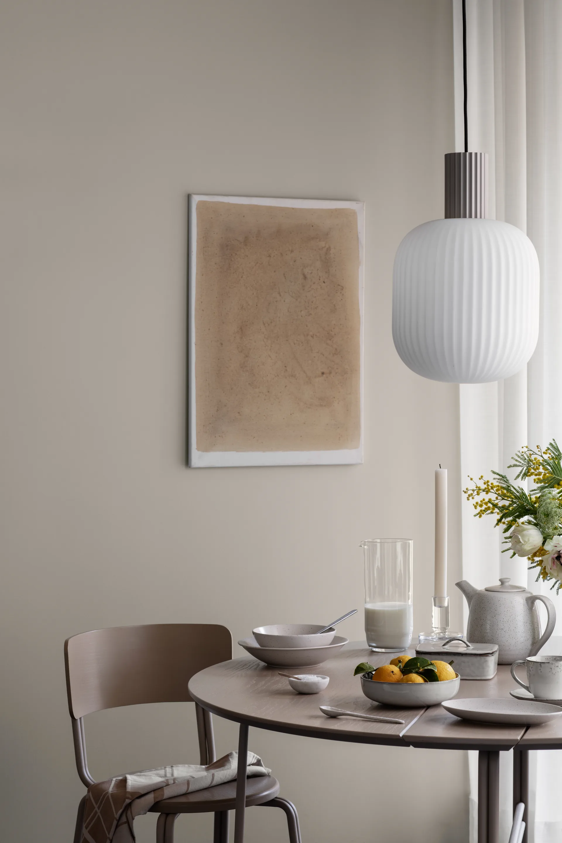 Nordic Vanilla dinner service set, 12 pieces Broste Copenhagen