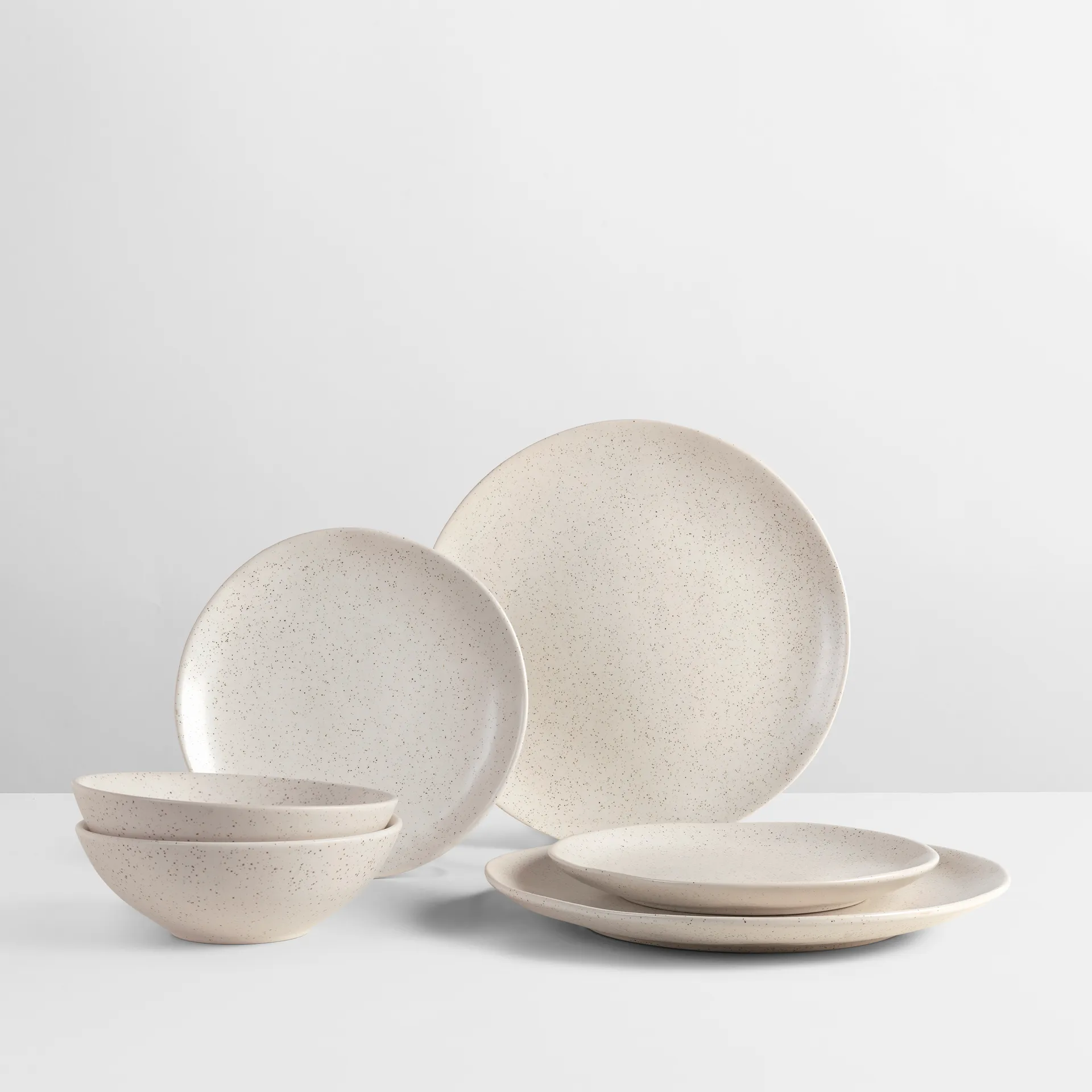 Nordic Vanilla dinner set for two, 6 pieces Broste Copenhagen