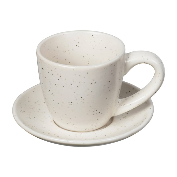Nordic Vanilla espresso cup with saucer 5 cl - Cream - Broste Copenhagen