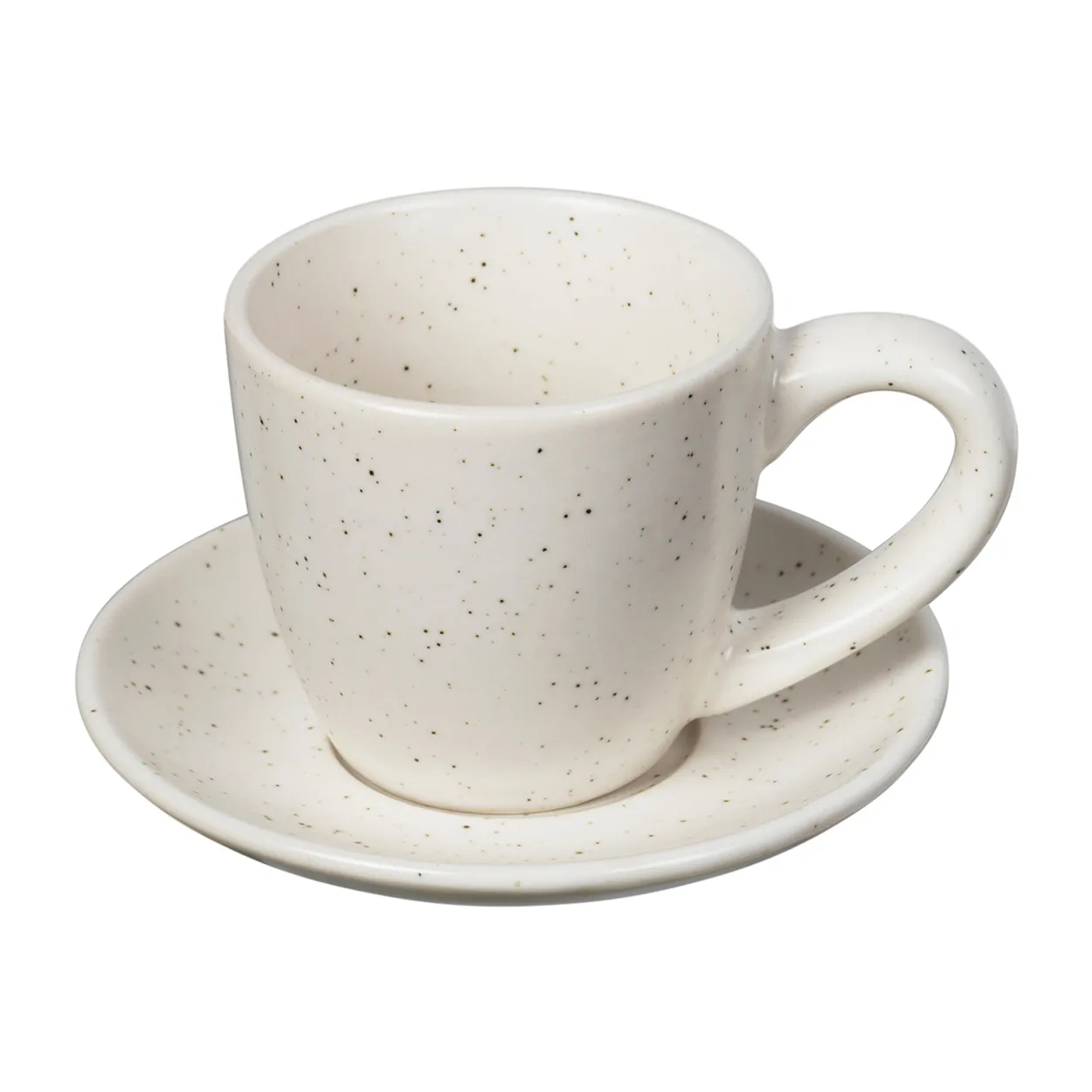 Broste Copenhagen Nordic Vanilla espresso cup with saucer 5 cl Cream