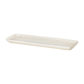 Nordic Vanilla rectangular saucer 12.5x35 cm - Cream with grains - Broste Copenhagen