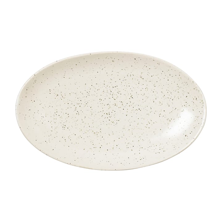 Nordic Vanilla saucer oval 22 cm - Cream with grains - Broste Copenhagen